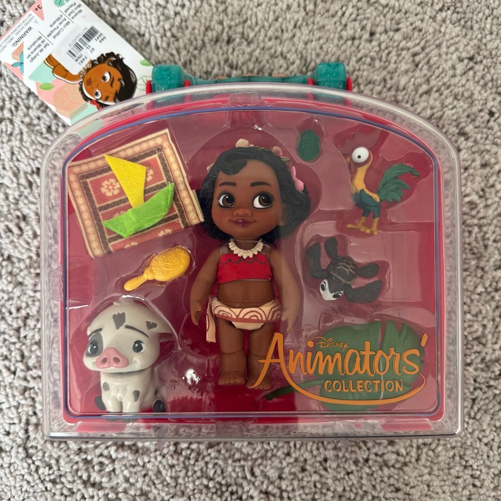 Disney Animators Collection Moana Mini Doll Playset NEW